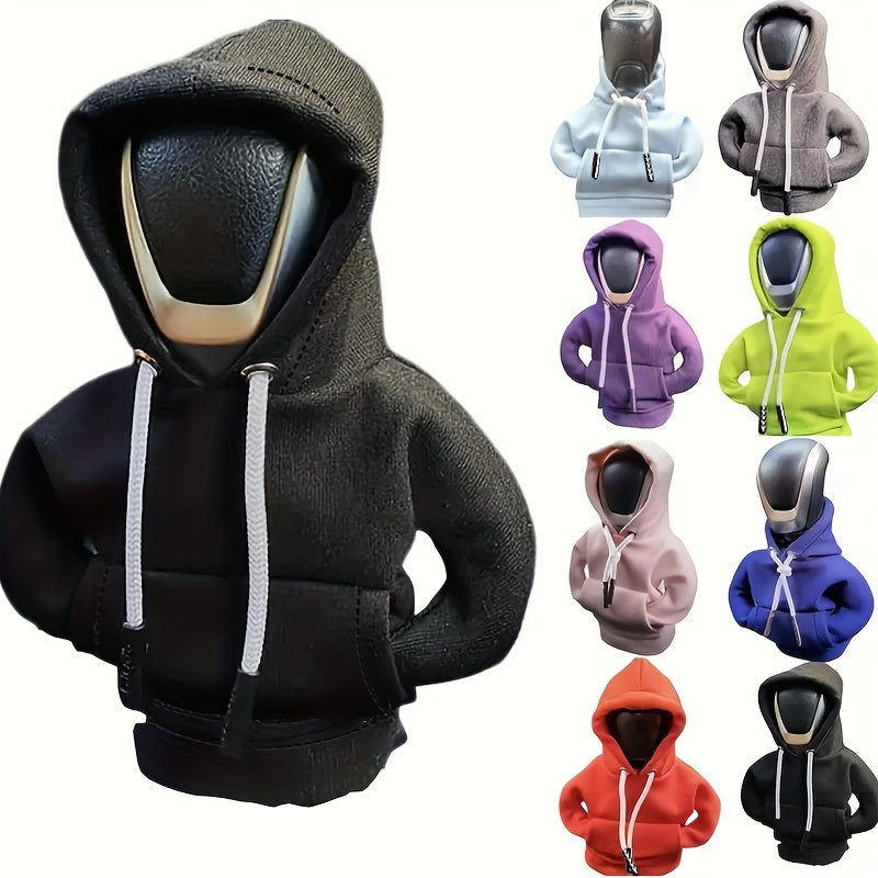Mini Car Gear Shift Cover Hoodie Car Gear Shift Cover, Interior Accessories Shift Knobs Fashionable Shirt Trim
