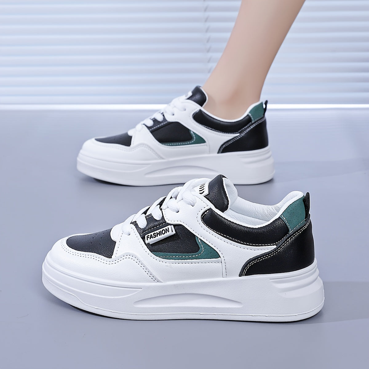 Women's Lightweight Sneakes, Low Top Lace Up Platform Casual Shoes, Women's Fashion Footwear