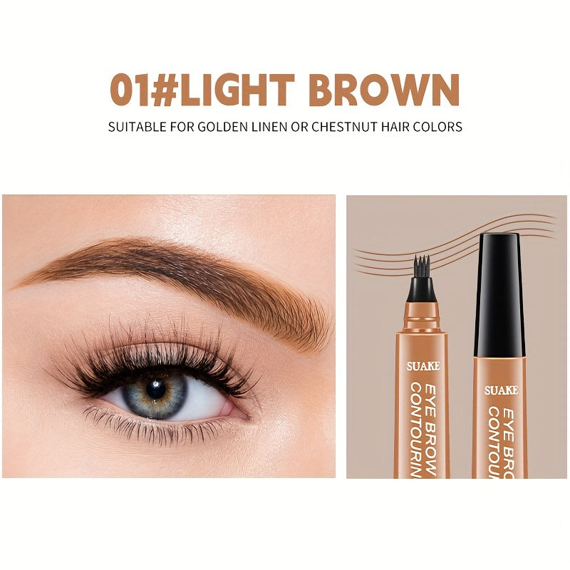 Waterproof Eyebrow Tattoo Pen - Long-Lasting Microblading Pencil with Precision Applicator for Natural, Clear Brows - Perfect Gift for Women