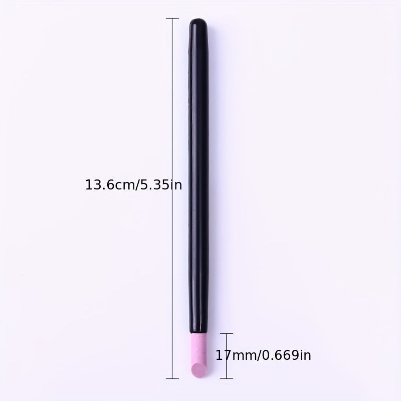 Quartz Scrubs Stone Cuticle Stick Pen, Nail Art Grinding Pen Nail Polish Manicure Care Tools, 3 Pcs