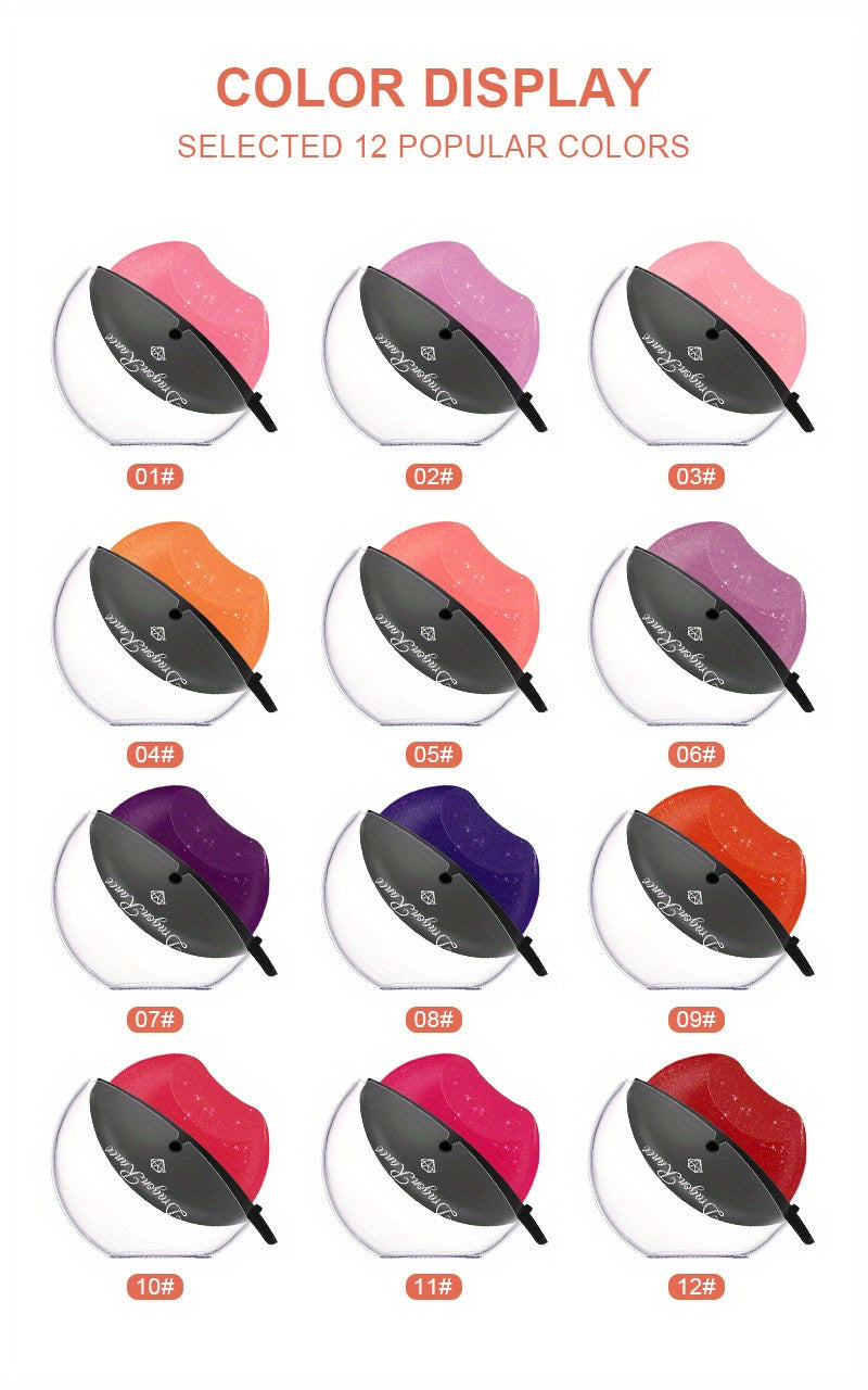 Matte Lipstick Easy To Use Lip Lipstick Waterproof Long Lasting High Pigmented Non-stick Cup Lip Gloss Fashion   Lip Makeup Matte Lazy Lip Makeup Valentine's Day Gifts