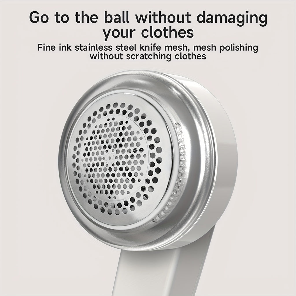 Portable Rechargeable Lint Eraser with Cleaning Brush, Effective Fabric Scraper for Furniture and Carpets, Removes Lint Balls, USB Rechargeable Electric Lint Eraser, Portable Clothing Shaver for Sweaters, Blankets, Carpets an