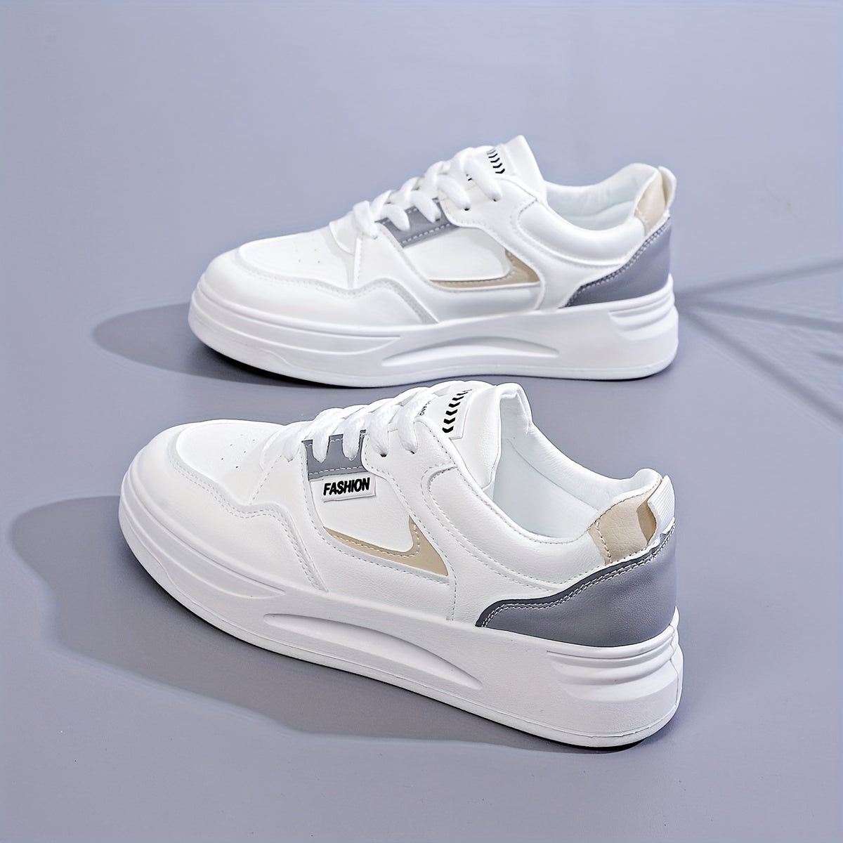 Women's Lightweight Sneakes, Low Top Lace Up Platform Casual Shoes, Women's Fashion Footwear