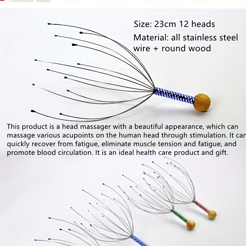 Head massager Head scratching claw octopus head massager scalp grabber massage claw small soul extraction extractor