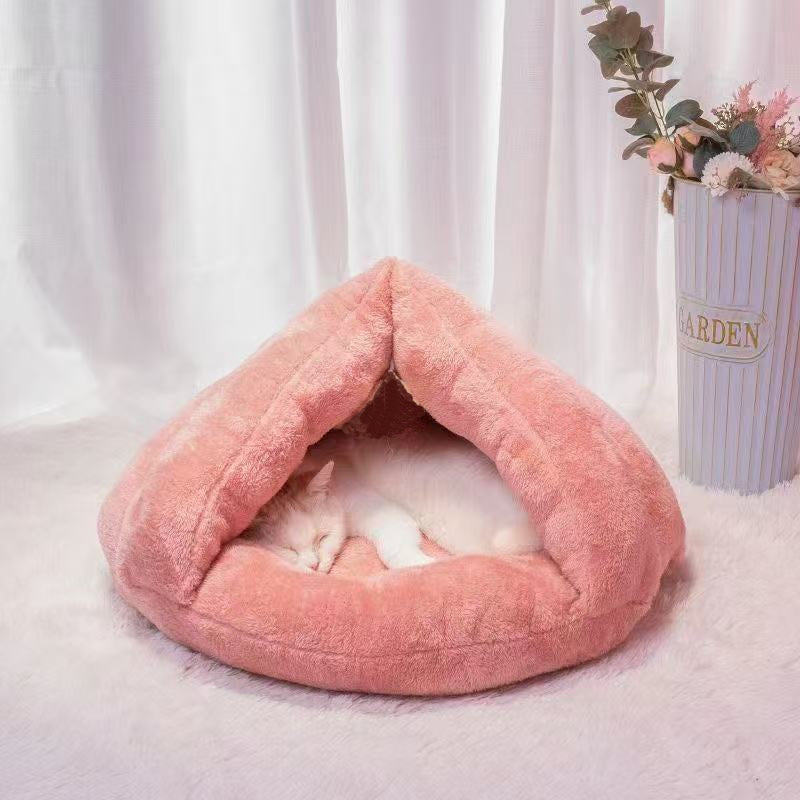 Solid Color Triangle Bed, Pet Bed, Pet Bedding