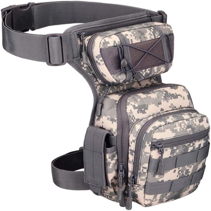 Unisex Tactical Fanny Pack - Durable Nylon Waist Bag with Multiple Compartments, Adjustable Strap & Zipper Closure for Outdoor, Hunting, Fishing, and Cross-Training, Hunting Gear, Secure Storage, Sporty Design, Sturdy Constru