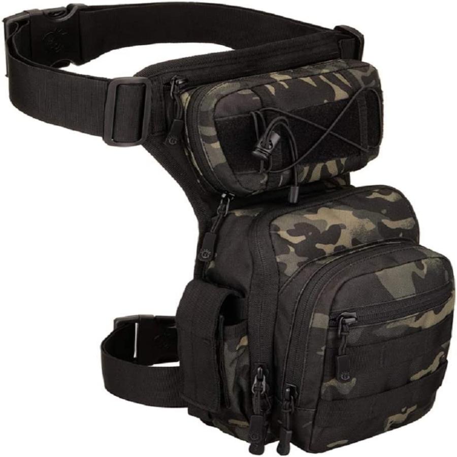 Unisex Tactical Fanny Pack - Durable Nylon Waist Bag with Multiple Compartments, Adjustable Strap & Zipper Closure for Outdoor, Hunting, Fishing, and Cross-Training, Hunting Gear, Secure Storage, Sporty Design, Sturdy Constru