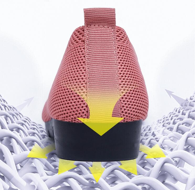 Women's Knitted Solid Color Loafers, Lightweight Non-slip Flat Slip On Shoes, Casual Walking Shoes