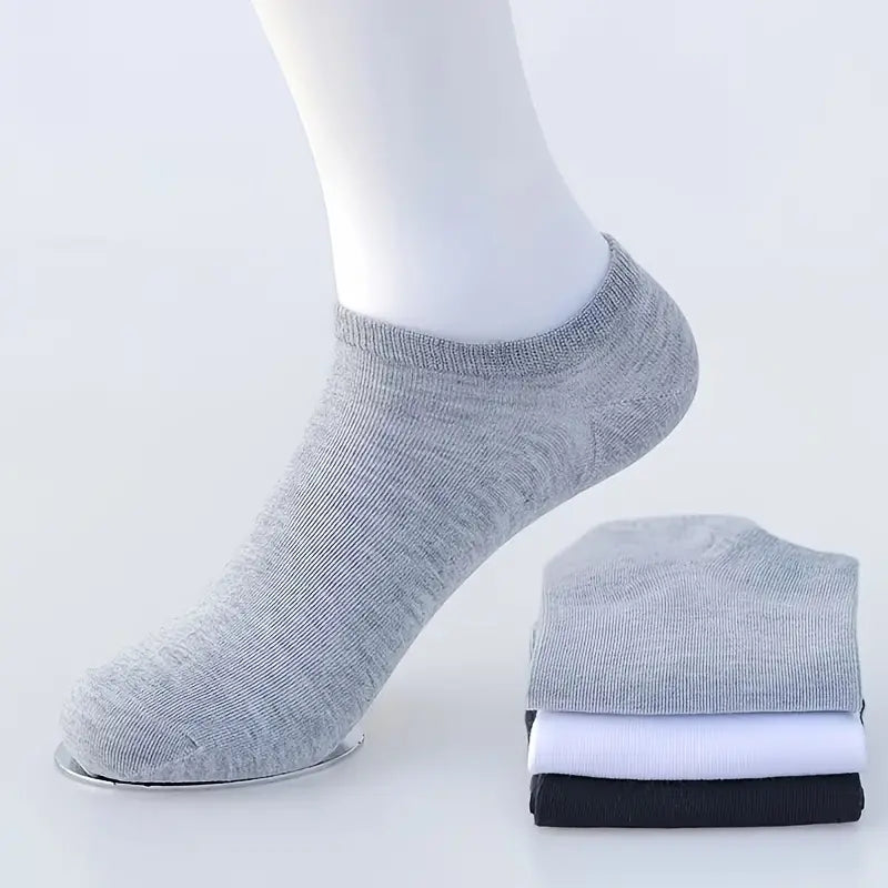 1/5/10/30 Pairs Men'S & Women'S Breathable Anti-Odor Socks - Moisture-Wicking Quick-Dry Summer Shorts, Black/White/Gray/Beige/Gray/White/Black/Gray/White/Gray/White/Gray/White/Gray/White/, Sweat-Resistant