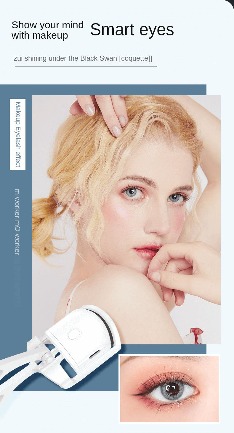 Rechargeable Electric Eyelash Curler, Heated Eyelash Perm Tool, Long-Lasting Curling and Styling, Lash Styling Tool, Sleek Eyelash Tool, Compact Design, Highquality Curler, Rechargeable Curler, Makeup Enthusiasts, Lash Lovers