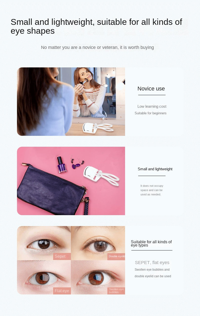 Rechargeable Electric Eyelash Curler, Heated Eyelash Perm Tool, Long-Lasting Curling and Styling, Lash Styling Tool, Sleek Eyelash Tool, Compact Design, Highquality Curler, Rechargeable Curler, Makeup Enthusiasts, Lash Lovers