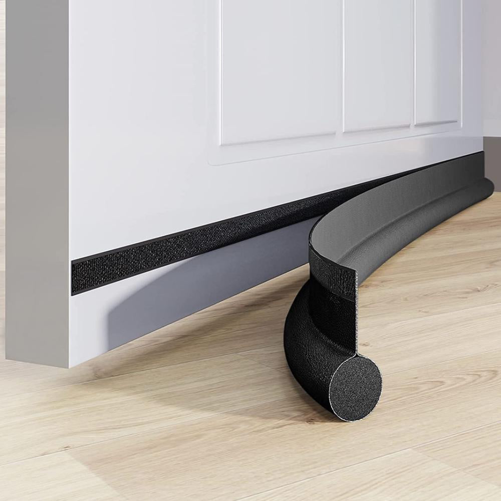 [Adjustable Door Seal] Polyurethane Adjustable Door Bottom Seal Strip | Weatherstrip Under Door Draft Stopper, Anti-Cold One Side Gap Blocker, Foam Weather Strip for Home Insulation and Energy Saving
