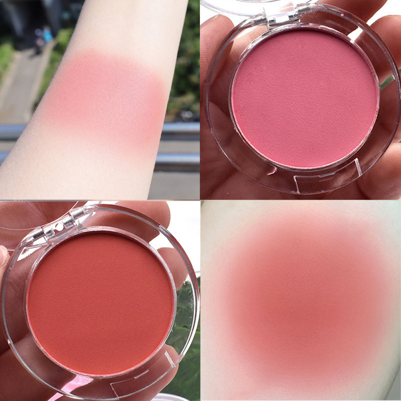 6 Colors Lightweight Matte Finish Milk Tea Blush Powder - Long-Lasting Blush for Contouring and Natural Cheek Enhancement with Buildable Coverage - Perfect for Everyday Makeup Looks