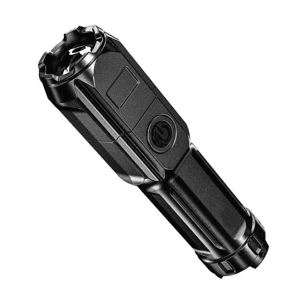 Baihuibri Flashlight, Powerful Variable Focus Multifunctional Portable, Telescopic Zoom Light Rechargeable, Suitable for Outdoor Lighting Work Exploration Hiking, 1 pc