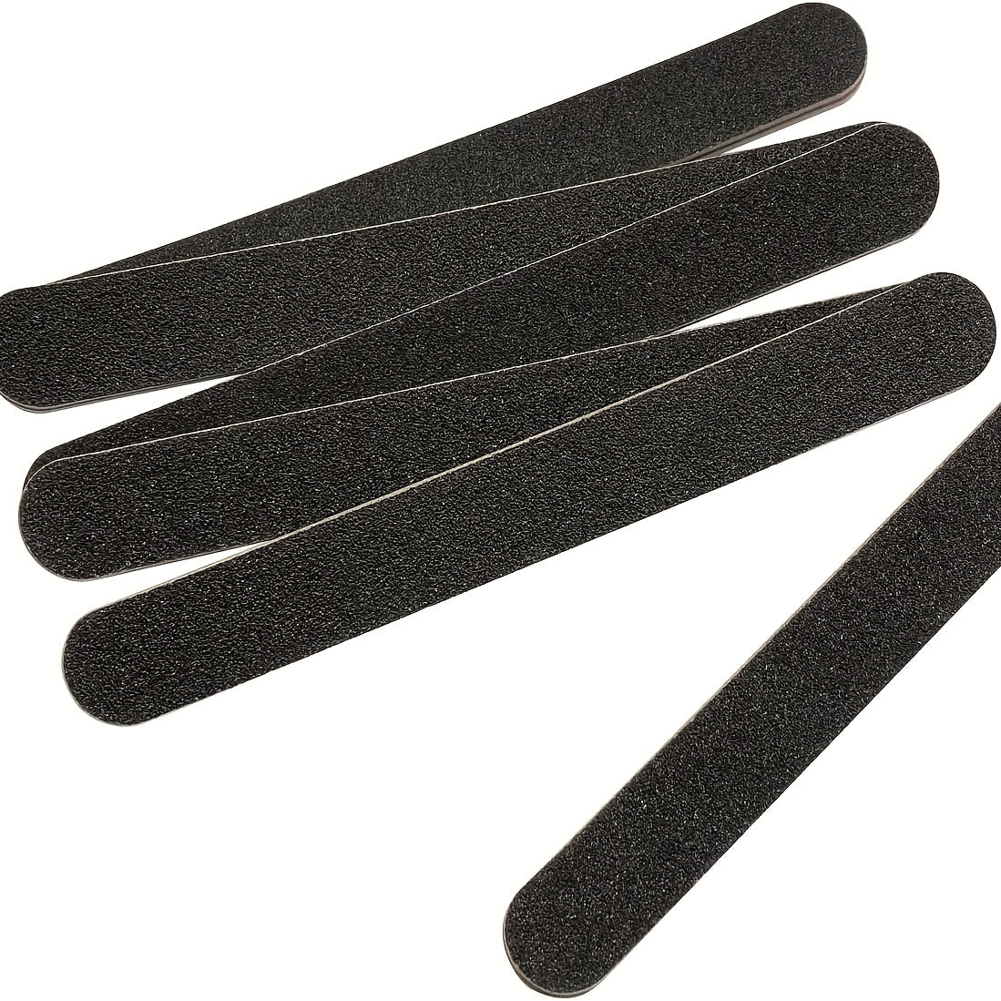 5 PCS Double Sided 100/180 Grit Nail Files Emery Board Black Manicure Pedicure Tool And Nail Buffering Files