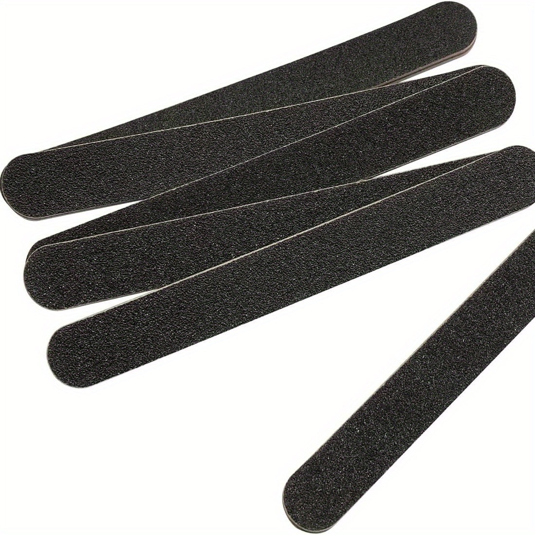 5 PCS Double Sided 100/180 Grit Nail Files Emery Board Black Manicure Pedicure Tool And Nail Buffering Files