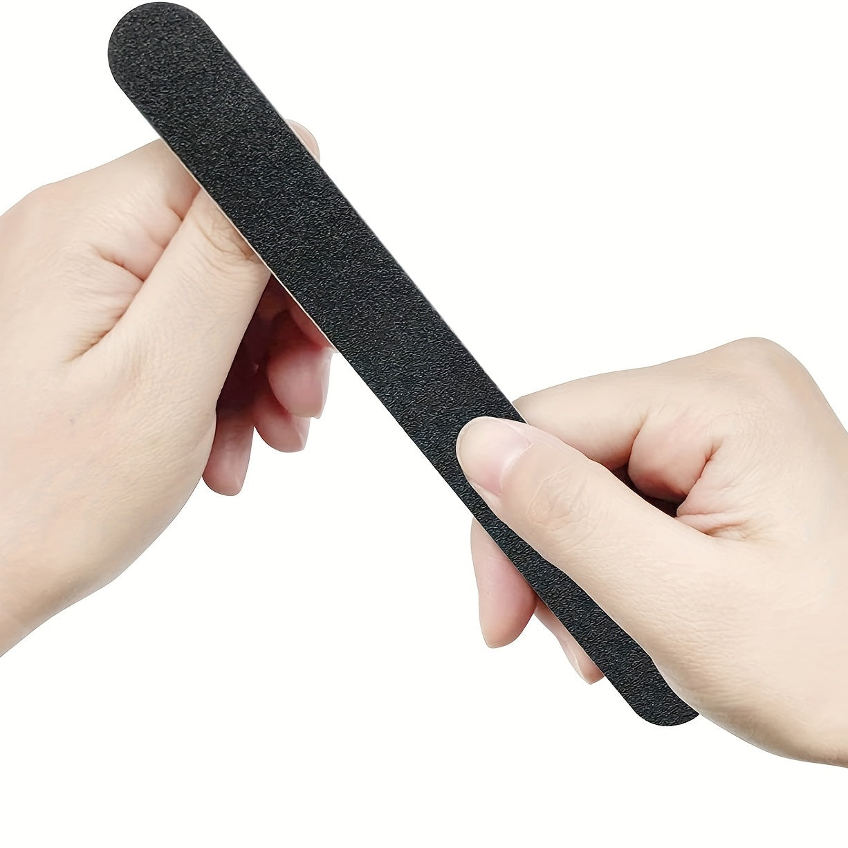 5 PCS Double Sided 100/180 Grit Nail Files Emery Board Black Manicure Pedicure Tool And Nail Buffering Files