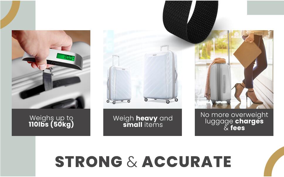 1pc 110lb/50kg Digital Handheld Luggage Hanging Baggage Scale, hand Scale, Mini Portable Electronic Scale, Express Scale With Backlight LCD Display, Travel Must Haves