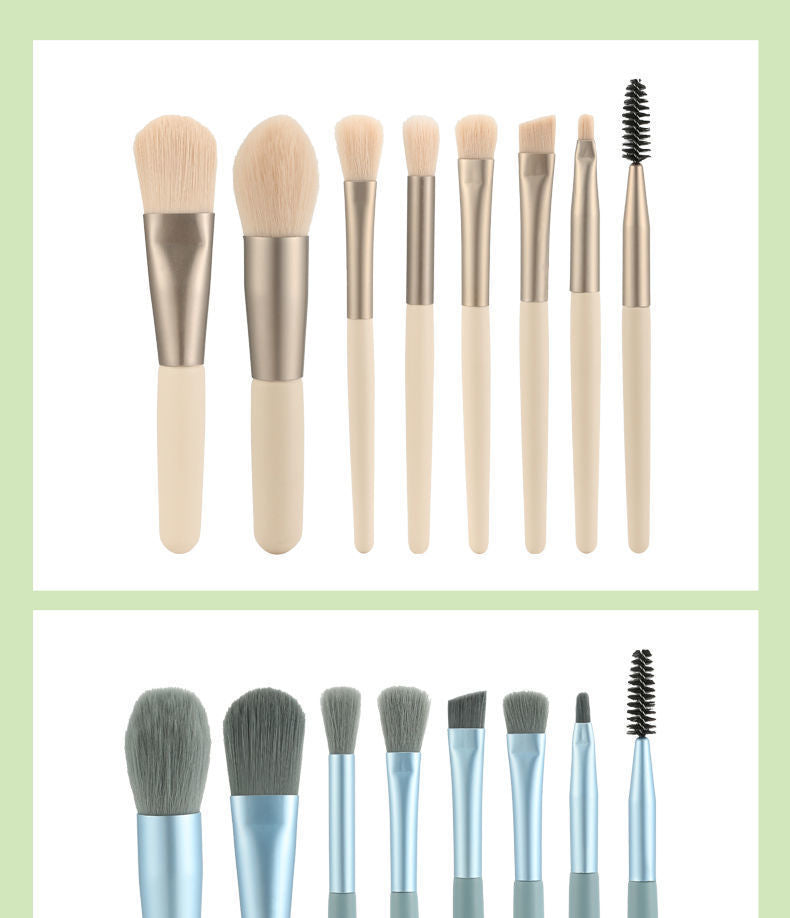 8pcs/set Professional Multi-Functional Makeup Brushes Makeup Kit, Foundation Brush, Powder Concealers Eye Shadows Blush Make Up Brushes