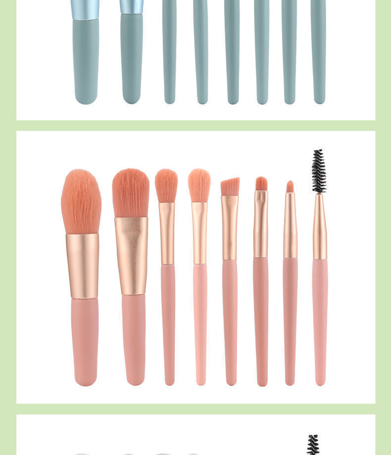 8pcs/set Professional Multi-Functional Makeup Brushes Makeup Kit, Foundation Brush, Powder Concealers Eye Shadows Blush Make Up Brushes