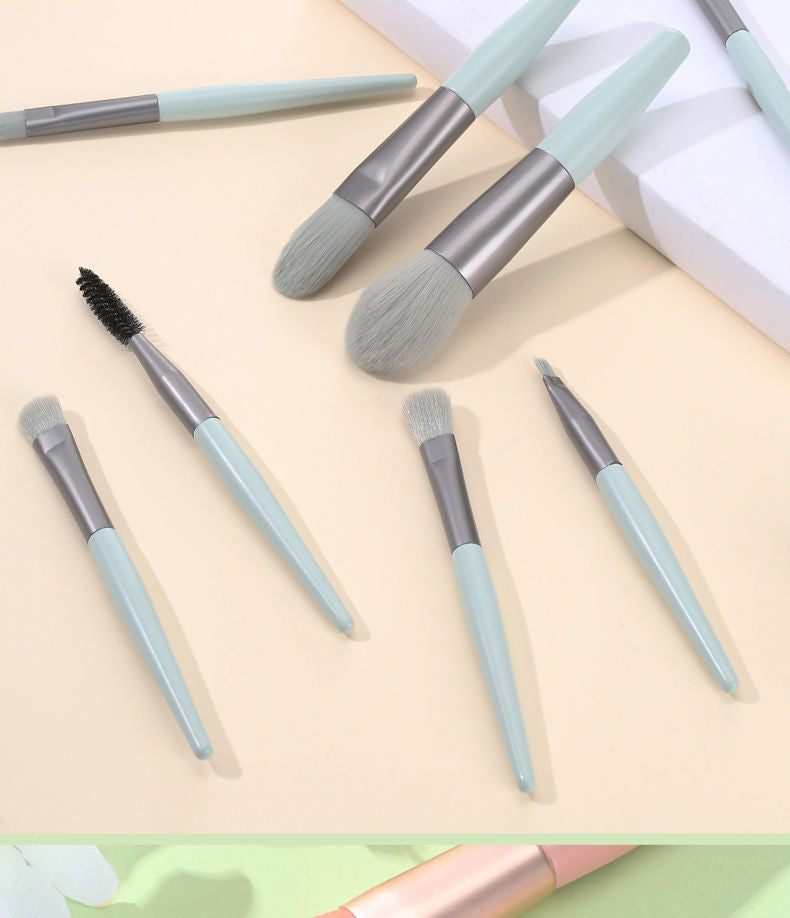 8pcs/set Professional Multi-Functional Makeup Brushes Makeup Kit, Foundation Brush, Powder Concealers Eye Shadows Blush Make Up Brushes