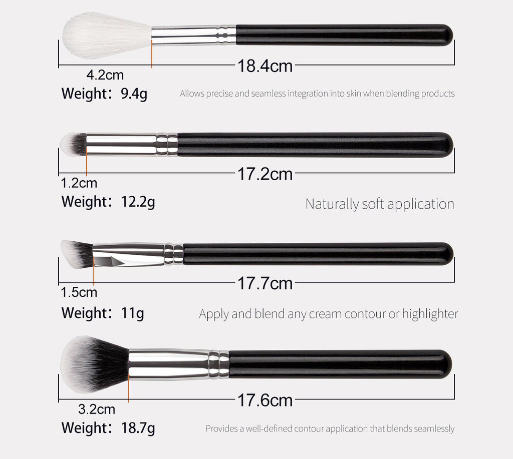 40pcs Complete Function Makeup Brush Kit With Premium Synthetic Bristles & Wooden Handle Perfect For Highlighter Blush Contour Eyeshadow Blending Professional Face Eye Lip Blender Brush Ideal For Makeup Beginner & Artist