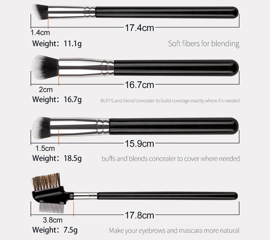 40pcs Complete Function Makeup Brush Kit With Premium Synthetic Bristles & Wooden Handle Perfect For Highlighter Blush Contour Eyeshadow Blending Professional Face Eye Lip Blender Brush Ideal For Makeup Beginner & Artist