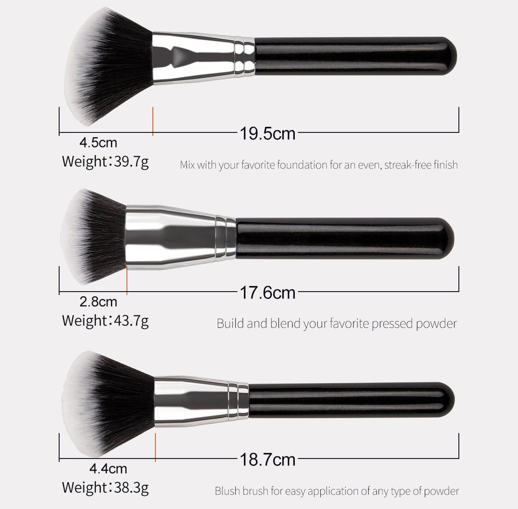 40pcs Complete Function Makeup Brush Kit With Premium Synthetic Bristles & Wooden Handle Perfect For Highlighter Blush Contour Eyeshadow Blending Professional Face Eye Lip Blender Brush Ideal For Makeup Beginner & Artist