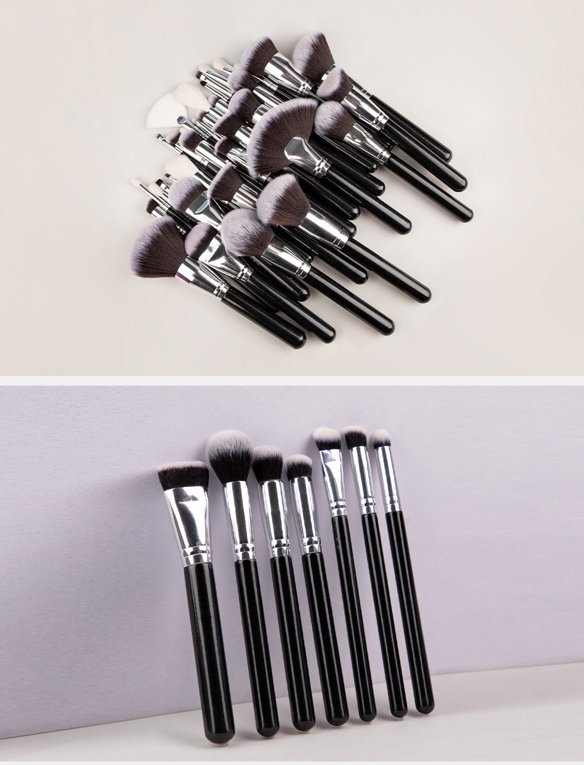 40pcs Complete Function Makeup Brush Kit With Premium Synthetic Bristles & Wooden Handle Perfect For Highlighter Blush Contour Eyeshadow Blending Professional Face Eye Lip Blender Brush Ideal For Makeup Beginner & Artist