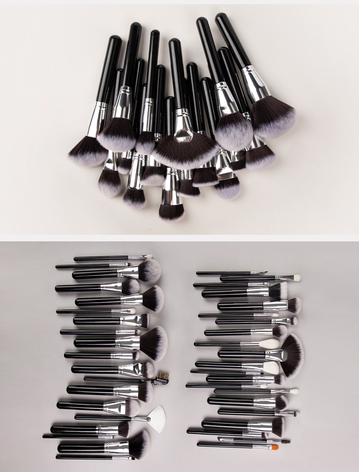 40pcs Complete Function Makeup Brush Kit With Premium Synthetic Bristles & Wooden Handle Perfect For Highlighter Blush Contour Eyeshadow Blending Professional Face Eye Lip Blender Brush Ideal For Makeup Beginner & Artist