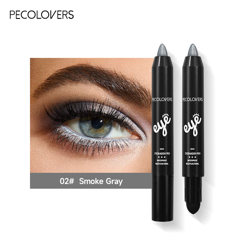 Waterproof Pearly Eyeshadow Eyeliner Pencil Glitter Matte Nude Eyeshadow Makeup Pigment Eyelid Under Crease Brightening Pen, ( 6 Colors )