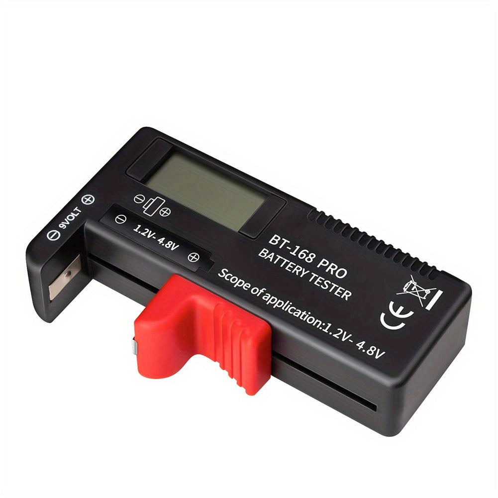 BT-168 Universal Battery Tester - Quickly Check AA/AAA/C/D/9V/1.5V Batteries with Colour-Coded Meter Indicators!