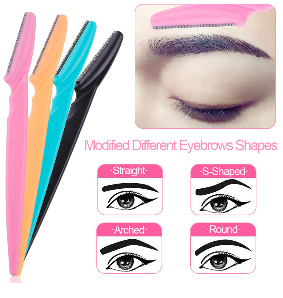 3/4/10Pcs Eyebrow Trimmer Blade Shaver Portable Face Razor Eyebrow Epilation Hair Removal Cutters Safety Razor Women Makeup Tools