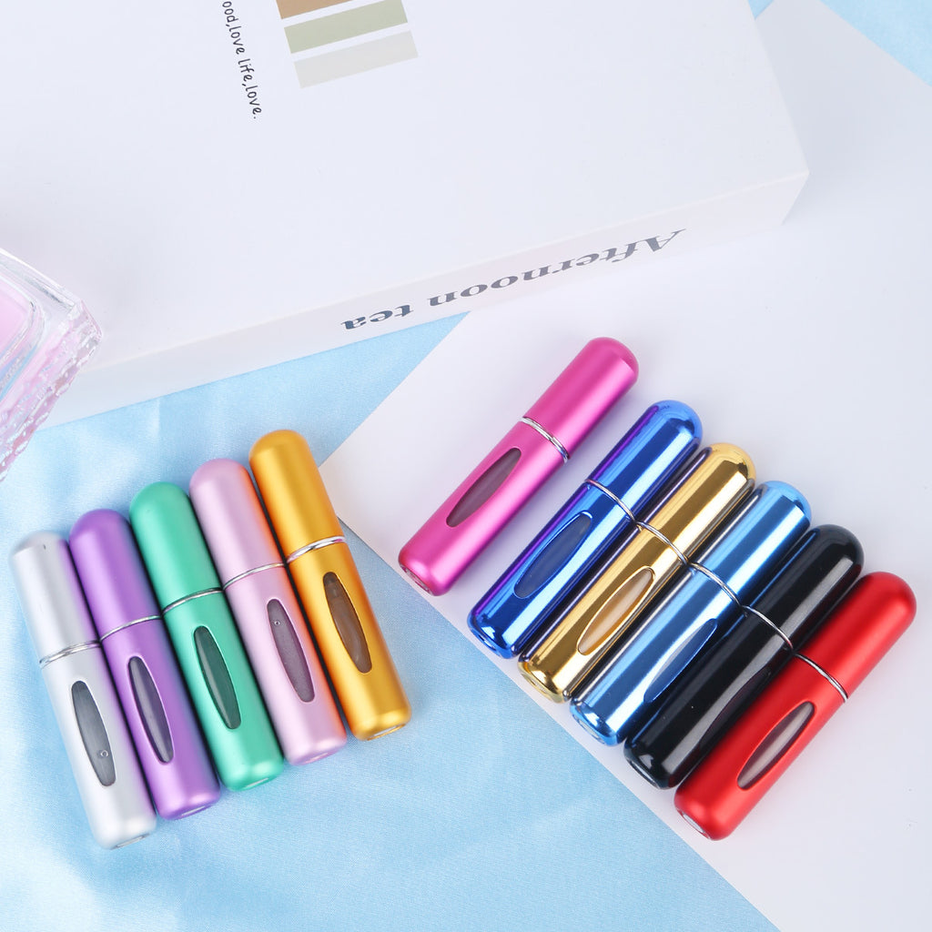 Perfume Refill Bottle Portable Mini Refillable Spray Jar Scent Pump Case Empty Cosmetic Containers Atomizer For Travel 5ml