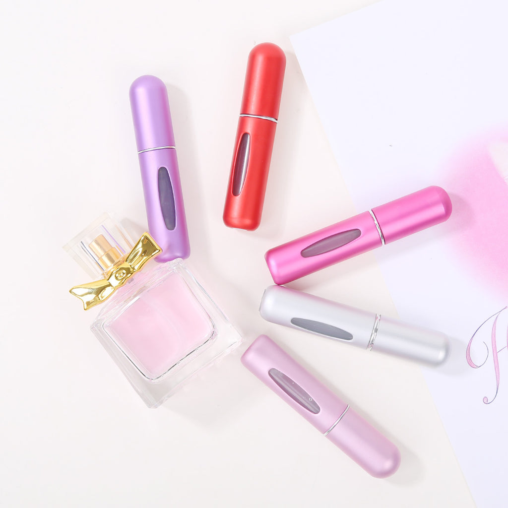 Perfume Refill Bottle Portable Mini Refillable Spray Jar Scent Pump Case Empty Cosmetic Containers Atomizer For Travel 5ml