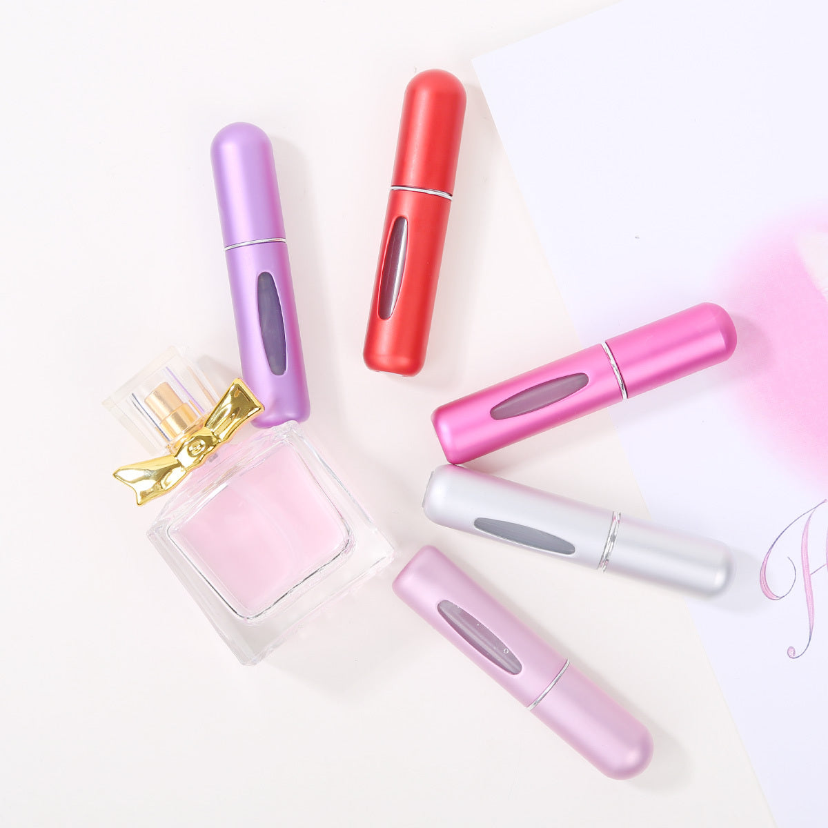 Perfume Refill Bottle Portable Mini Refillable Spray Jar Scent Pump Case Empty Cosmetic Containers Atomizer For Travel 5ml