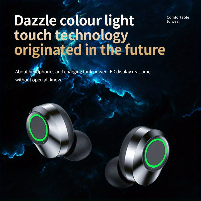 ANKRIYUL Wireless Earbuds Stereo Headset Sport Headphones in Ear Earphones with Charging Case