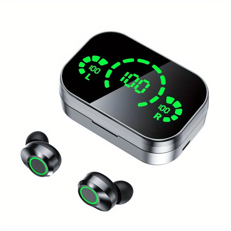 ANKRIYUL Wireless Earbuds Stereo Headset Sport Headphones in Ear Earphones with Charging Case