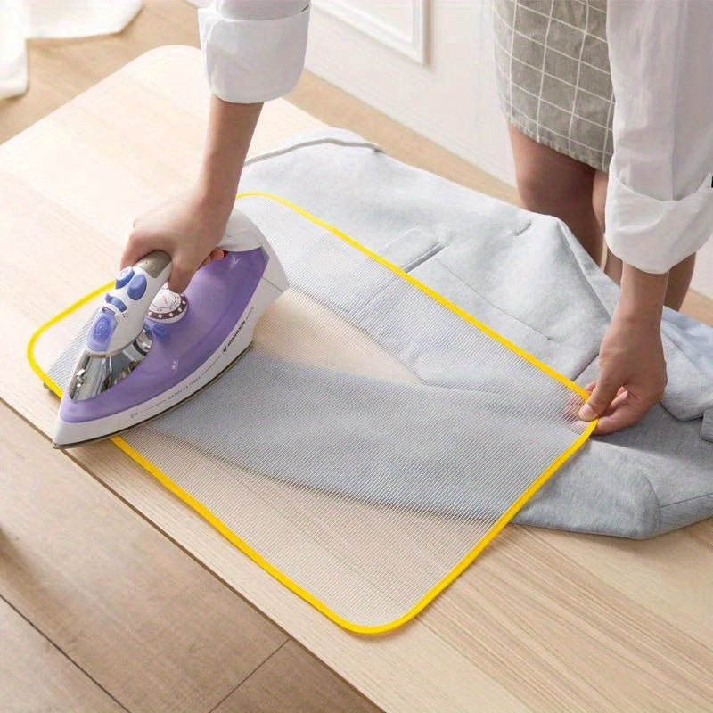[Durable Ironing Mesh Pad] Durable Ironing Mesh Pad - Protective Insulation Pad for Safe Ironing, Prevents Scorching Issues, Easy to Clean, Fits Most Standard Irons, Household Essentials for Delicate Fabrics, Delicate Fabric