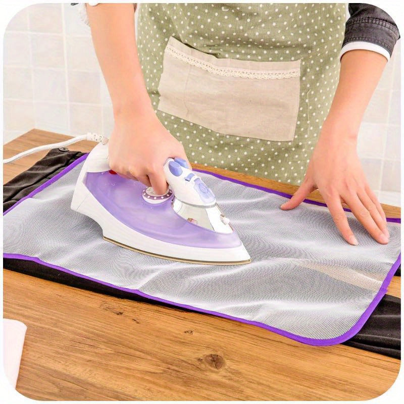 [Durable Ironing Mesh Pad] Durable Ironing Mesh Pad - Protective Insulation Pad for Safe Ironing, Prevents Scorching Issues, Easy to Clean, Fits Most Standard Irons, Household Essentials for Delicate Fabrics, Delicate Fabric