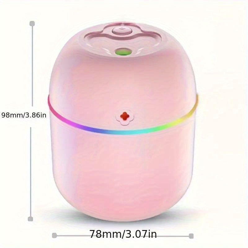 Portable Aromatherapy Humidifier with USB, Unscented Mist for Normal Skin, USB Powered Atmosphere Lamp for Bedroom, Living Room, Office, Car, No Battery Required, ≤36V