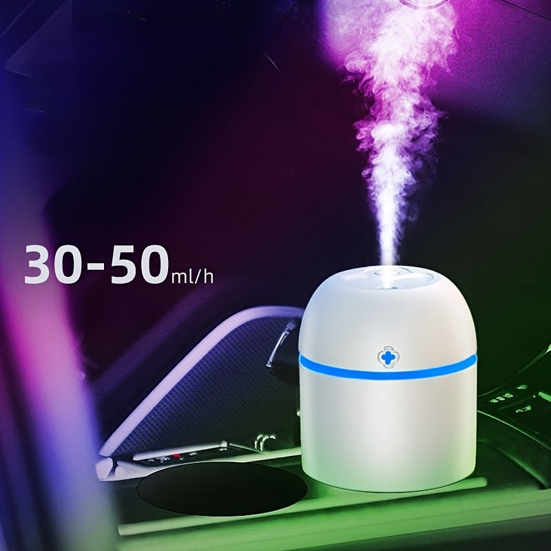 Portable Aromatherapy Humidifier with USB, Unscented Mist for Normal Skin, USB Powered Atmosphere Lamp for Bedroom, Living Room, Office, Car, No Battery Required, ≤36V