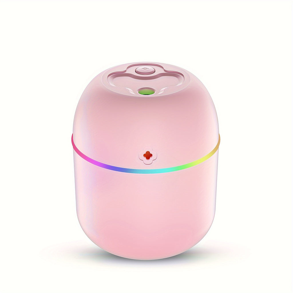 Portable Aromatherapy Humidifier with USB, Unscented Mist for Normal Skin, USB Powered Atmosphere Lamp for Bedroom, Living Room, Office, Car, No Battery Required, ≤36V