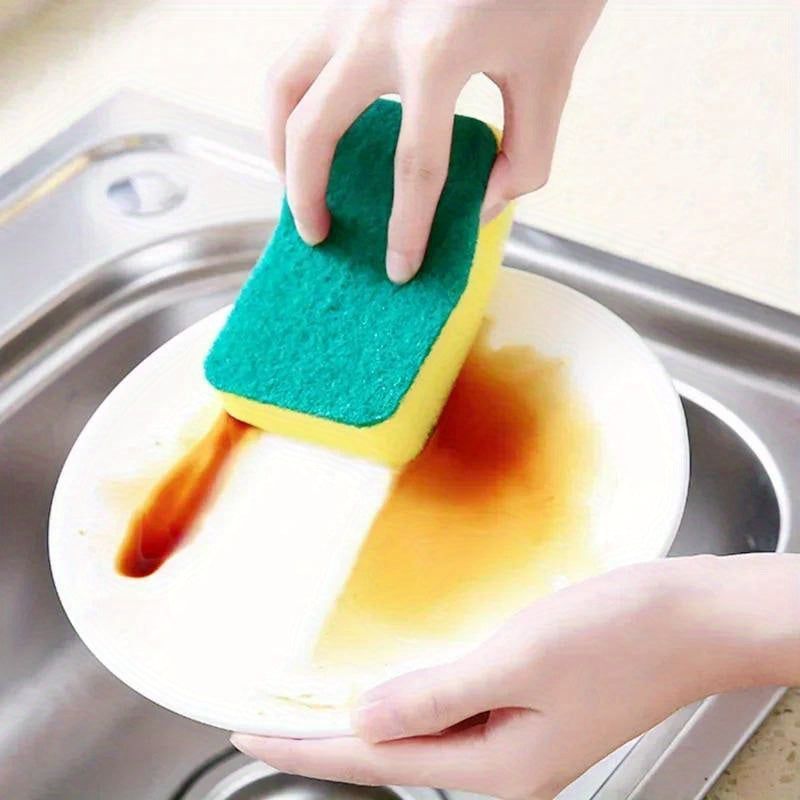 Highly Absorbent Kitchen Grease Cleaner, Dishwashing Sponge - Pot Rust Stain Brush, Household Tool