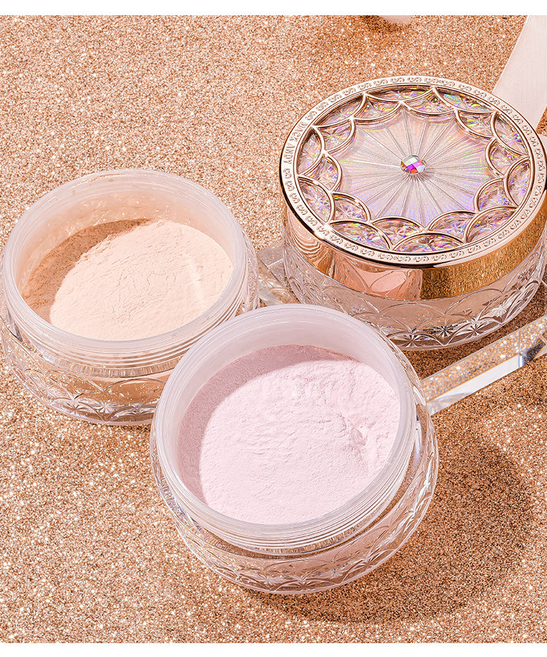 for MACK Andy Matte Finish Makeup Setting Powder – Smooth, Natural, Long-Lasting Coverage for All Skin Tones, Ivory to Rose, Lightweight & Oil-Control Compact with Intricate Design, Skin Brightening Product | Elegant Compac