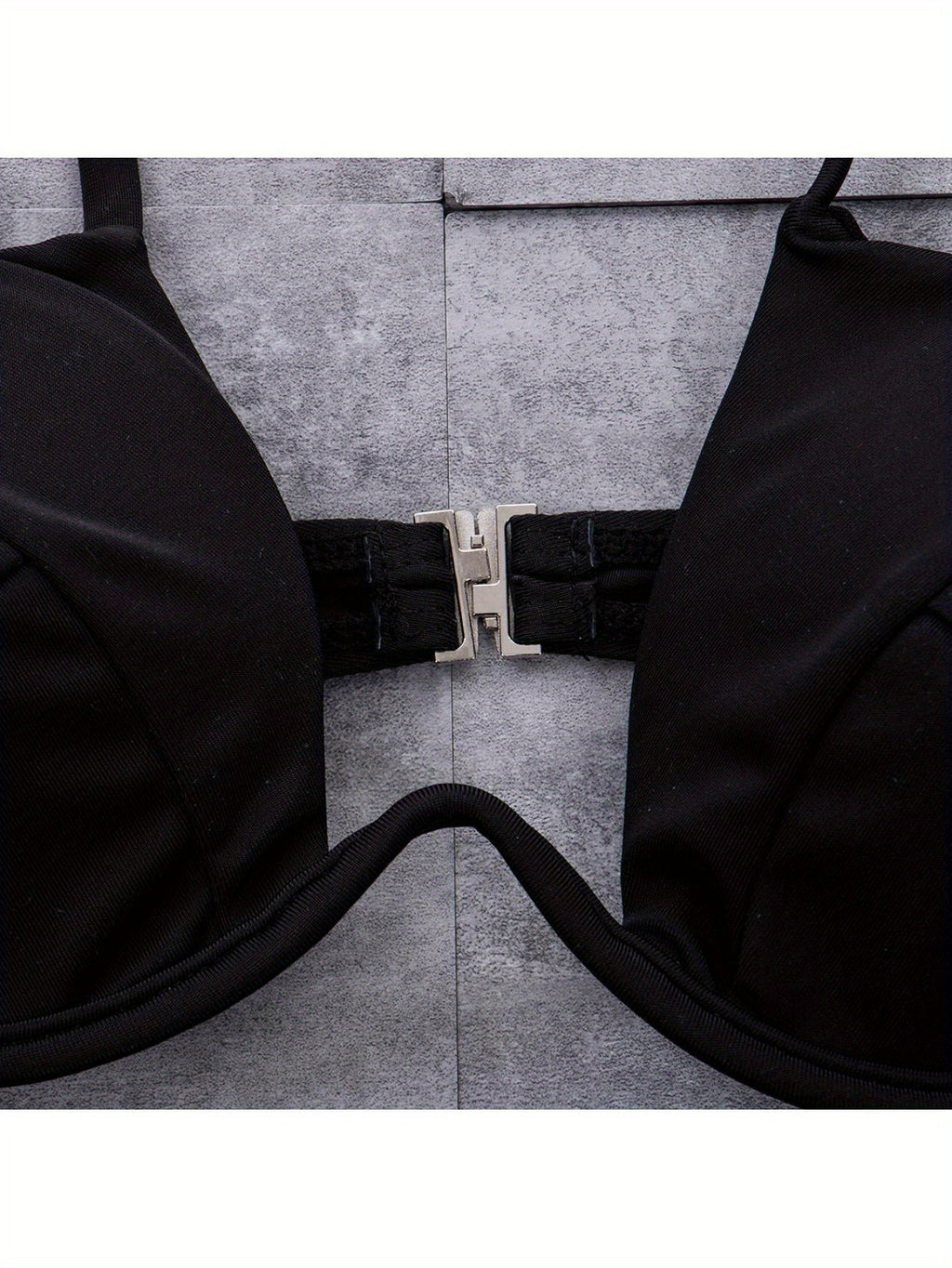 Sexy Womenacute;s Swimsuit Push-up Padded Bikini Sets Solid Color Low Waist Swimwear Biquini Bathing Suit Summer Beachwear