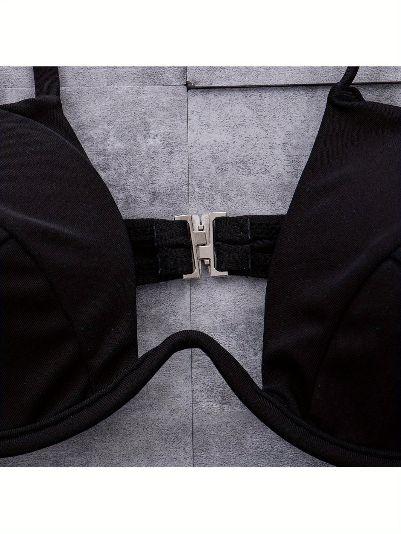 Sexy Womenacute;s Swimsuit Push-up Padded Bikini Sets Solid Color Low Waist Swimwear Biquini Bathing Suit Summer Beachwear