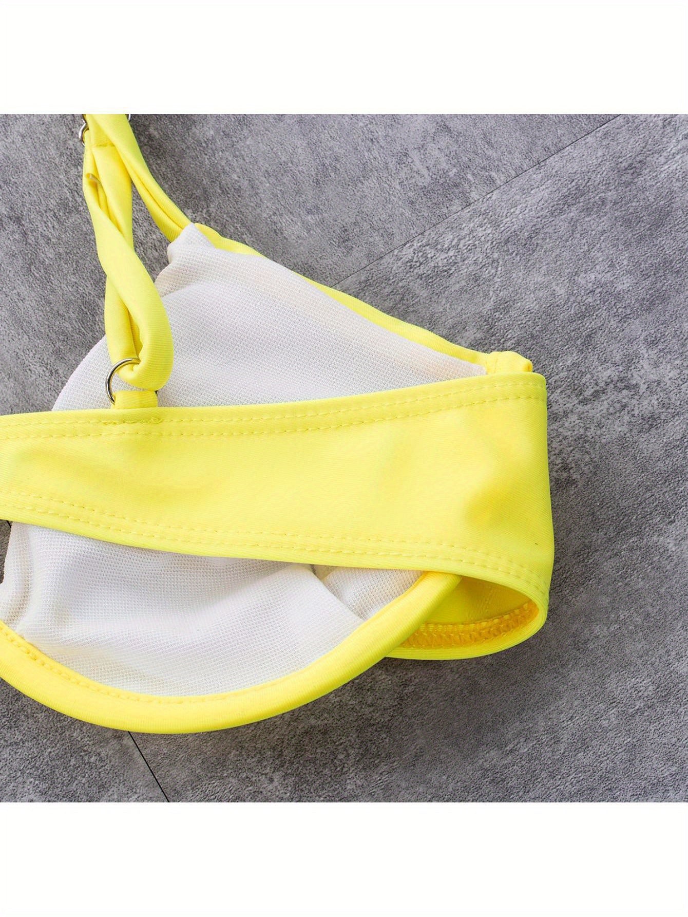 Sexy Womenacute;s Swimsuit Push-up Padded Bikini Sets Solid Color Low Waist Swimwear Biquini Bathing Suit Summer Beachwear