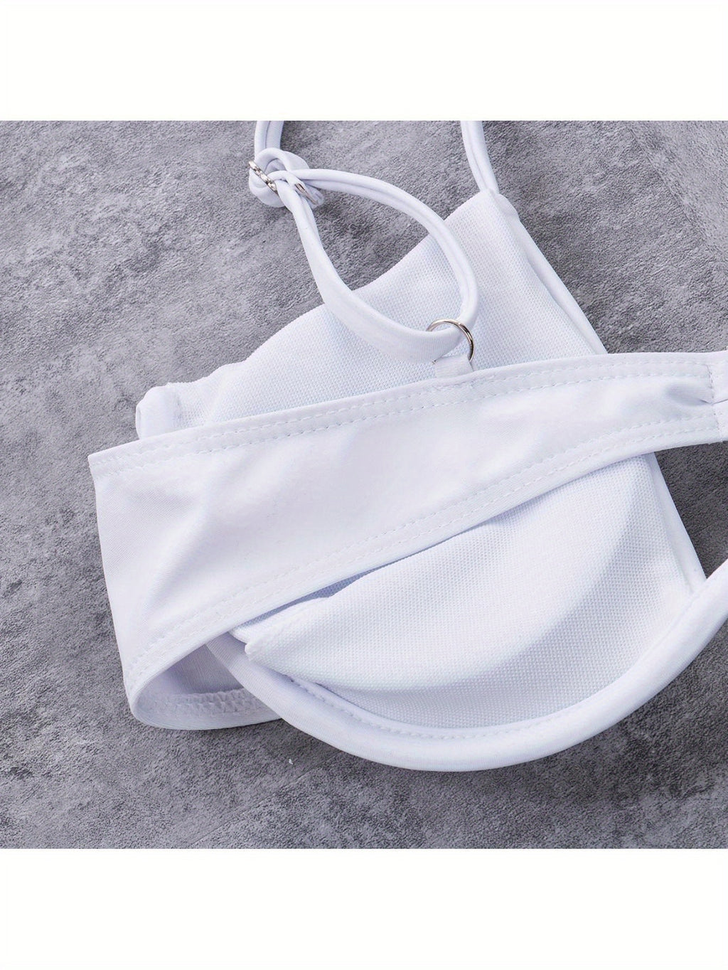 Sexy Womenacute;s Swimsuit Push-up Padded Bikini Sets Solid Color Low Waist Swimwear Biquini Bathing Suit Summer Beachwear