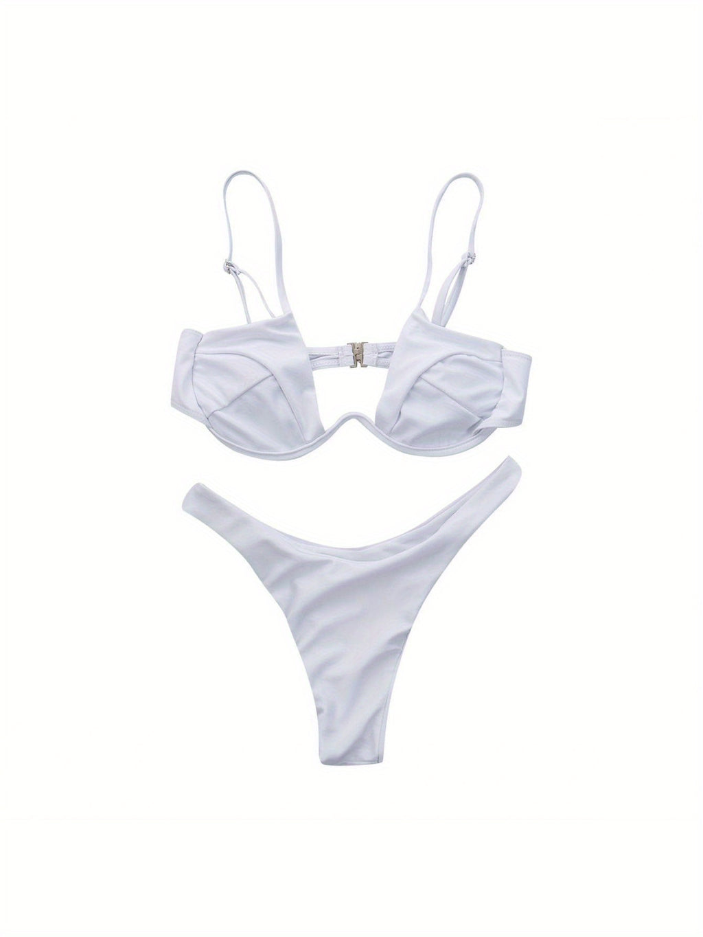 Sexy Womenacute;s Swimsuit Push-up Padded Bikini Sets Solid Color Low Waist Swimwear Biquini Bathing Suit Summer Beachwear